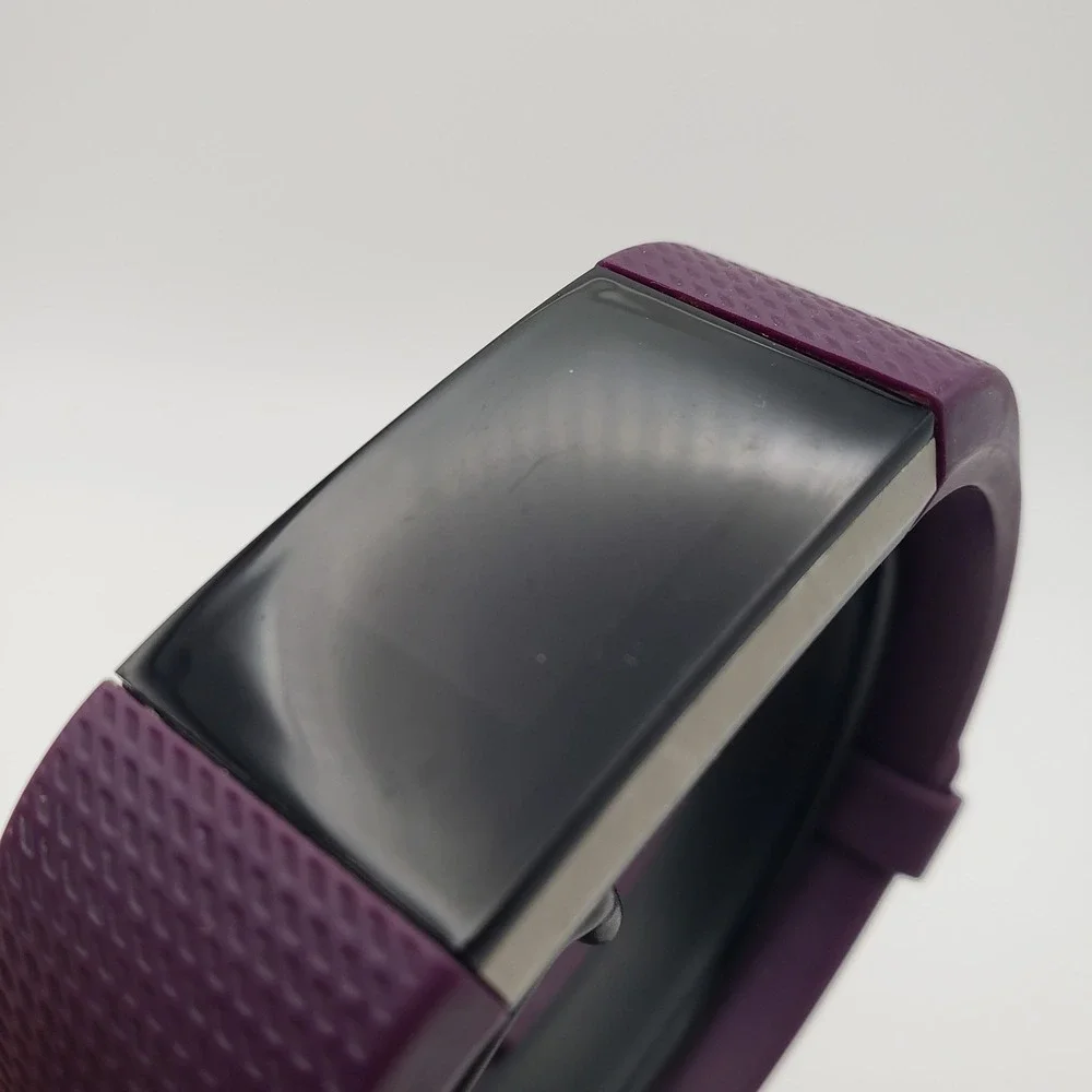 Fitbit Charge 2 Fitness Tracker Unisex Large Plum FB407 Heart Rate Sleep Monitor
